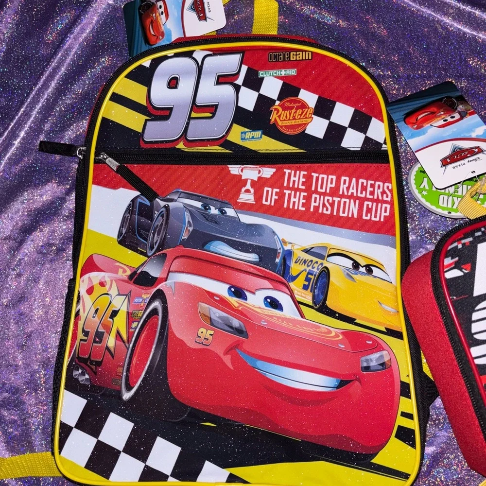 Disney Lightning McQueen backpack Set
